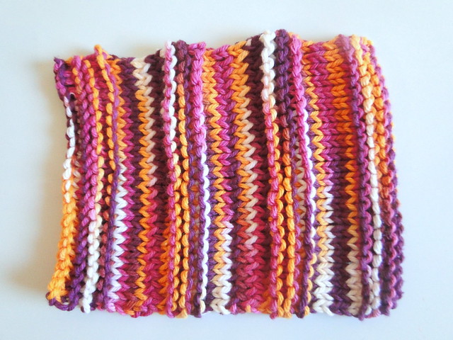 knit dishcloth
