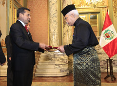 Presentación de Cartas Credenciales de los Embajadores de la República de Malasia