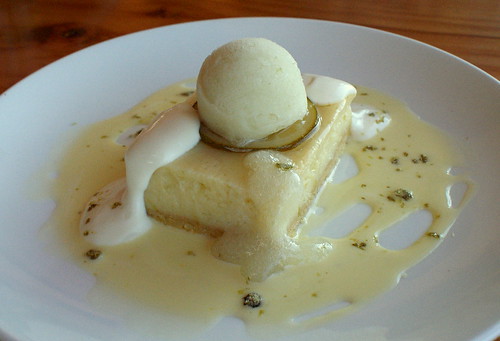 Cheesecake with Lime Sorbet