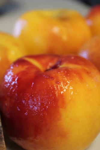 peeled peaches