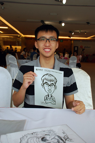 Caricature live sketching for Sime Darby Select Open House Day 2 - 20