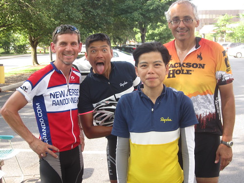 Myself, Patrick, Yiping & Roy, all smiles.  A GREAT feeling of satisfaction after finishing this challenging course