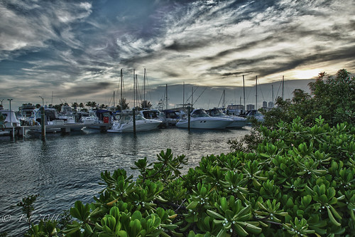 Key Biscayne Marina by photomyhobby