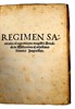 Title-page of Regimen sanitatis Salernitanum