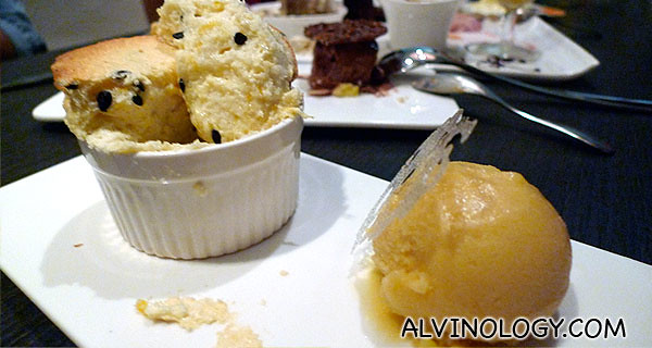 What better way to round up the evening than with Souffles?