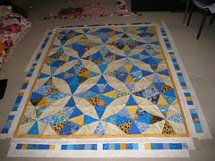 kaleidoscope QAL - laying out the borders