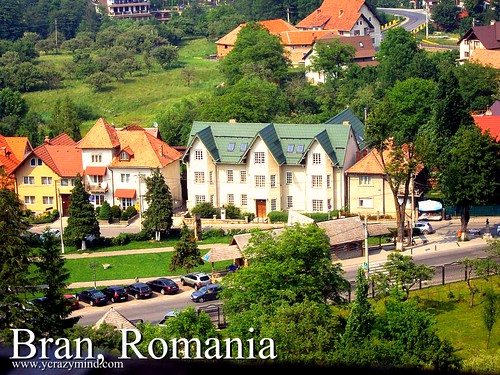 View from Dracula's Castle (Bran Castle) in Romania
