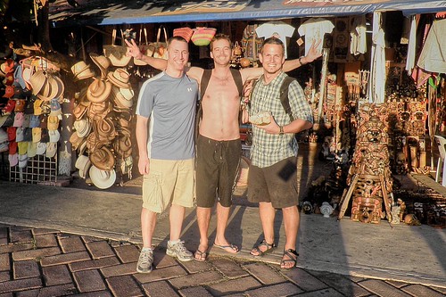 Doug, Anthony, and Jeff at the Tulum Market