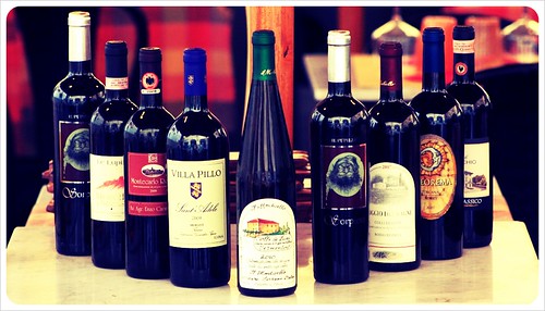 Italian wines in Lucca Tuscany
