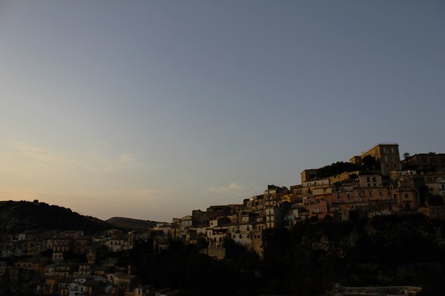 view of ragusa ibla from the road