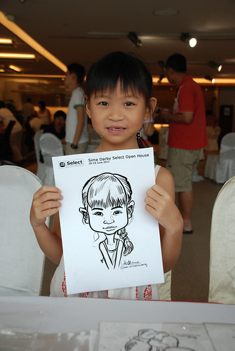 Caricature live sketching for Sime Darby Select Open House Day 2 - 16
