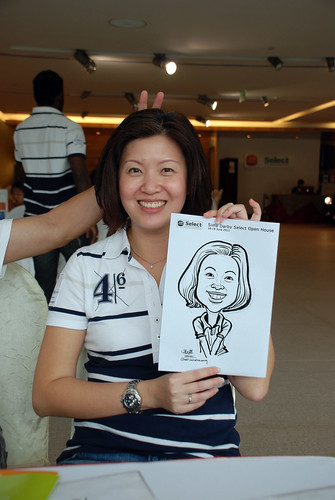 Caricature live sketching for Sime Darby Select Open House Day 1 - 9