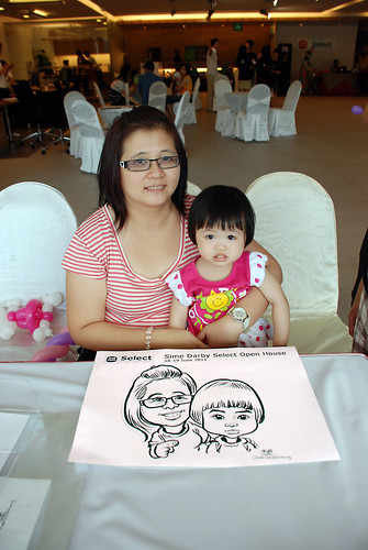 Caricature live sketching for Sime Darby Select Open House Day 2 - 19