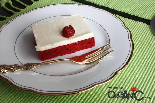 red velvet cake - sheet cake