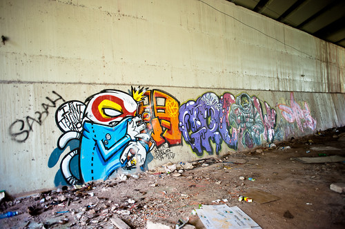 Graffiti near the KTM railway tracks near Buona Vista MRT
