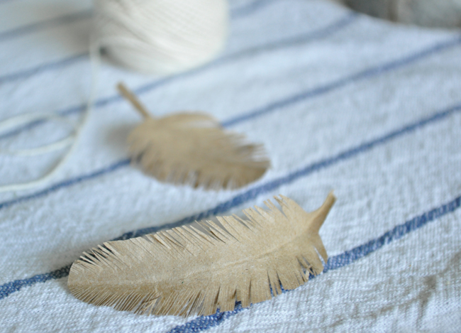 paper feathers
