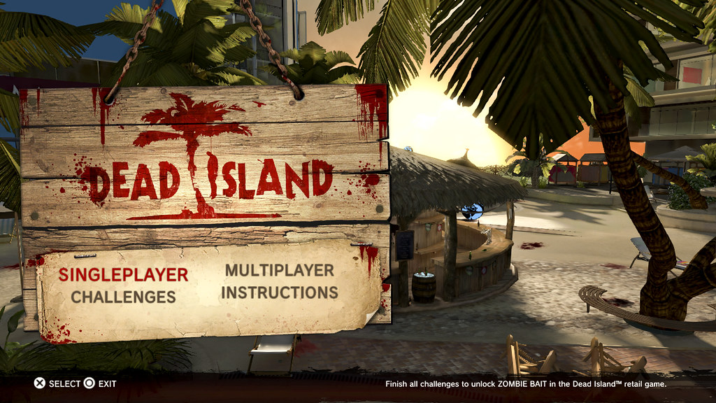 Dead Island Playstation Home Start Screen