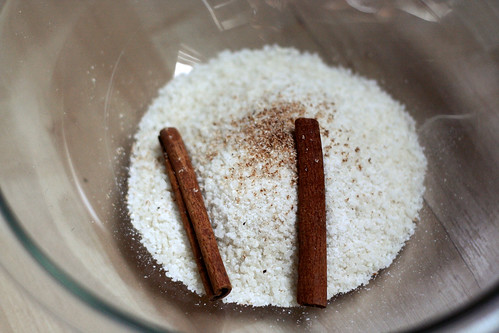 Ground up rice and spices for horchata