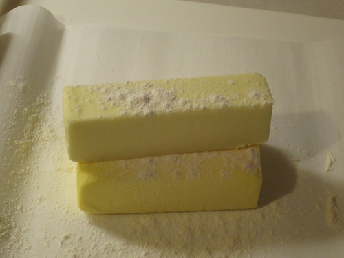 prepare to make butter block