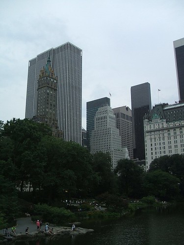 Central Park and skyscrapers