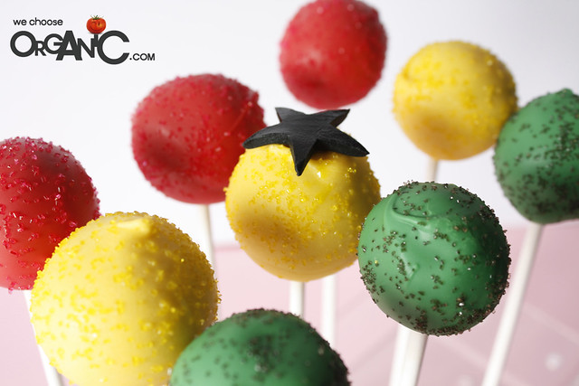 Colorful Ghana/African themed Cake Pops