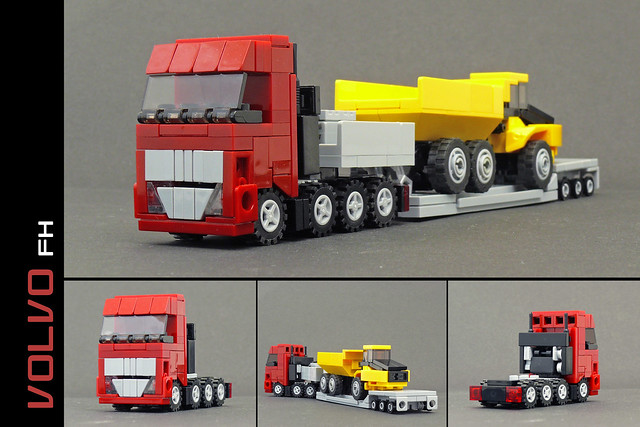volvo lego trucks fh microscale robiwankenobi