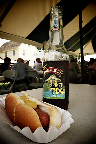 Zoar Ohio Harvest Festival 2011:  Lunch at the brew tent.