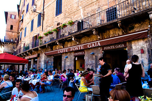 Caffe Fonte Gaia in Siena