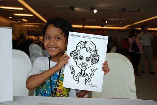 Caricature live sketching for Sime Darby Select Open House Day 2 - 18