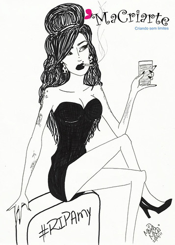 Amy Jade Winehouse by Maira Macri Arte