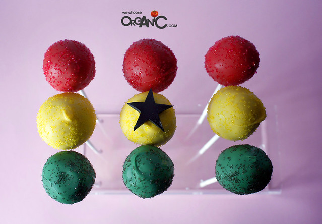 Colorful Ghana/African themed Cake Pops