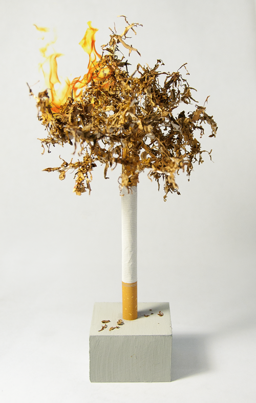 Cigarette Tree Sculpture