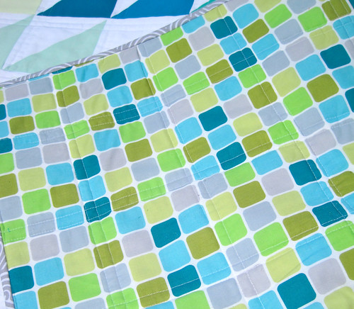 Sea Glass quilt back