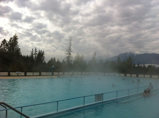 Spent the morning in the hotspring pools #roughlife