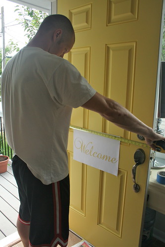 Front Door Painting - July 2011