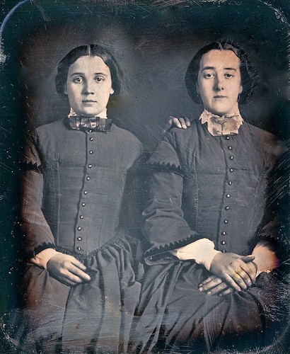 Sisters, 1/6th-Plate Daguerreotype, Circa 1850 by lisby1