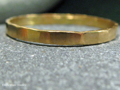 22K Gold Stacking Band Ring by EmilyWiserJewelry2011