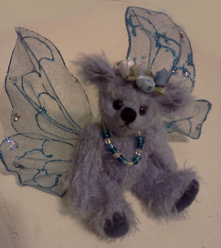 Mini Blue fairy bear - 5" by Laura Lynn - Teddy Bear Artist
