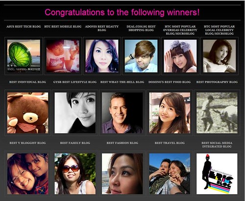 Singapore Blog Award Winners