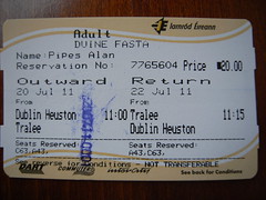 Irish rail ticket