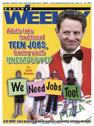 ADULTS TAKE TEEN JOBS by Colonel Flick