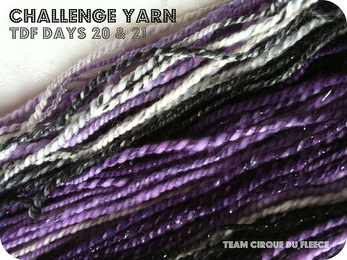 tdf challenge yarn (days 20 & 21) // self striping 2-ply