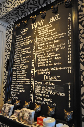 wall menu