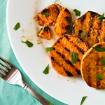Grilled Sweet Potatoes with Maple Vinaigrette