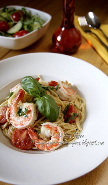 Spaghetti with shrimps 2/2