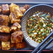 Pan-Fried Tofu Squares with Sweet Chile Sauce