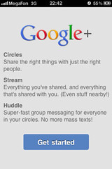 Google+ for iPhone: Start