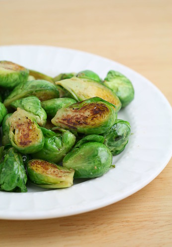 Pan Roasted Brussel Sprouts