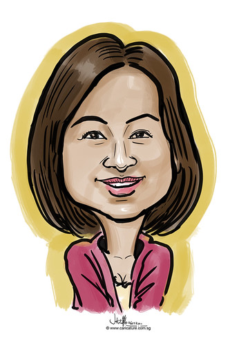 digitcal caricature live sketching for Utell Hotels and Resorts - 3