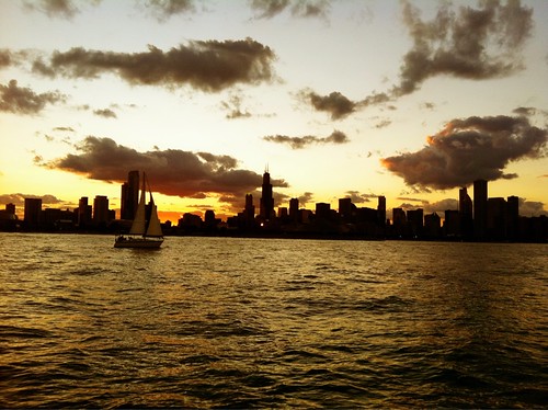 On a boat with @julierubes and @Toddonomics - the City by the Lake -